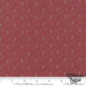 Tela Patchwork Moda Fabrics rosa de Flower Garden Gatherings 2