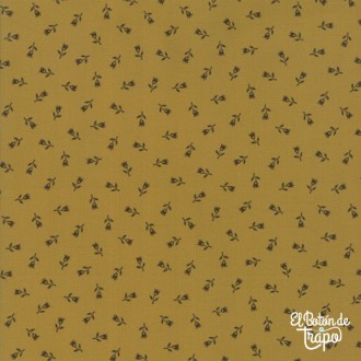 Tela Patchwork amarillo ocre de moda fabrics y primitive gatherings