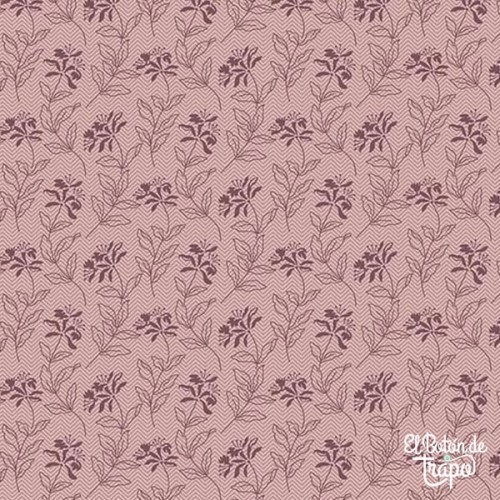 Tela Bed of Roses Lilac Sage