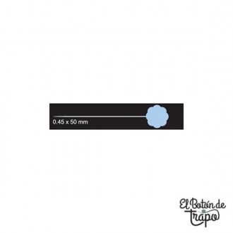 Alfileres Clover Cabeza Plana Azul 2
