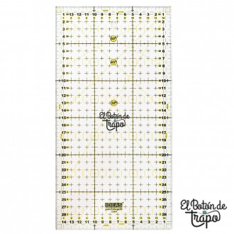 Regla Patchwork Antideslizante 15 x 30 cm