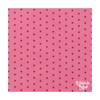 Tela Plastificada Rosa con estrellitas de Frou-Frou