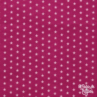 Tela Plastificada Fucsia con Estrellas Frou-Frou