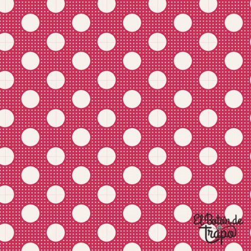 Tela Tilda Dots Red