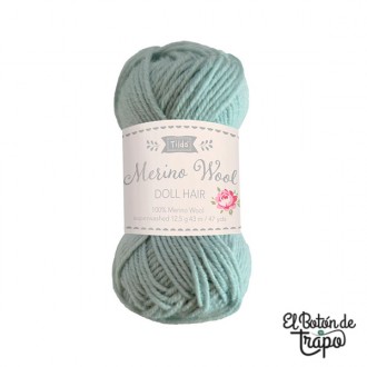 Pelo para muñecas TILDA Verde Sage