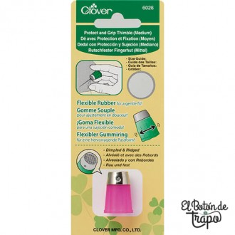 Dedal de Goma Clover Mediano